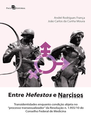 cover image of Entre hefestos e narcisos